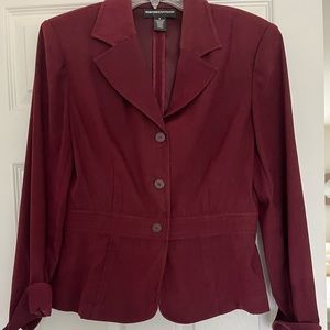 Burgundy blazer